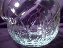 Large Handmade Cut Crystal Pitcher, Beautiful Shap