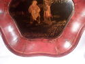 Chinese Red Lacquer Hexagonal Elegant Wooden Bowl,