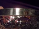 Vintage Small Cut Crystal Bowl, Stamped West Germa