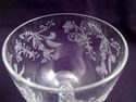 Set of Five Rare Lotus Glass Co. "Vesta" Etched Cr