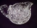 Antique American Brilliant Period Cut Crystal Crea