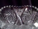 Rare American Brilliant Period Cut Crystal Footed 