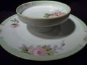 Nippon Hors d'oeuvre Tray, Two Levels, Floral Hand