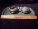 Royal Holland Pewter Set: Tray, Creamer, Lidded Su