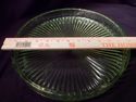 Vaseline Glass Serving Tray, Unusual, Large, Heavy