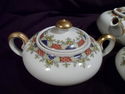 Tea Set, Limoges, Teapot, Sugar, Creamer, Porcelai