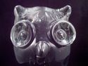 Marked Kristaluxus Crystal Owl, Over 8 1/2 Lbs, Cl