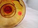 Rare Northwood EAPG Amberina Footed and Covered Je