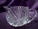 American Brilliant Period Creamer, Clear Heavy Thi