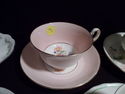 Collection of 7 Cups & Saucer Sets, Bone China, Ma