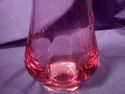 Rose Colored Art Glass Crystal Vase, Vintage, Heav