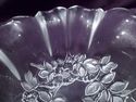 Mikasa Clear Crystal Bowl with Petal Rim, Frosted,