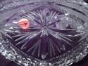 Cut Crystal Bowl, 9.25" Diameter, Flowers, Cross-H