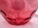 Large 94 Oz. Fenton Cranberry Coin Dot Pitcher, Cl