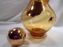 Vintage Large Set of Amber Venetian Wine Decanter 