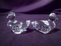 Set of 6 Crystal Animal Figurines: Rabbit, 2 Eleph