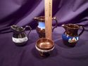 Collection of Lusterware, 3 Creamers, Pitchers, 1 