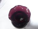 Vase, Small Vintage Bud, Amethyst Glass, Ruffled R