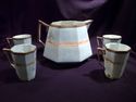 Antique Nippon Lemonade Set: Pitcher & 4 Cups, Han