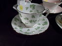 Collection of 7 Cups & Saucer Sets, Bone China, Ma