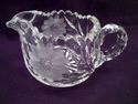 Antique American Brilliant Period Cut Crystal Crea