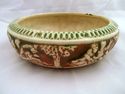 Antique Roseville Donatello Low Bowl, Pottery Circ