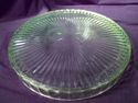 Vaseline Glass Serving Tray, Unusual, Large, Heavy