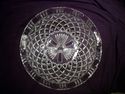 Vintage Large Centerpiece Crystal Glass Bowl, Quil