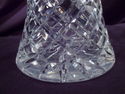 Large Cut Crystal Corset Vase, Diamond and Fan Pat