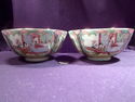 Antique Pair of Canton Ware Famille Rose Porcelain