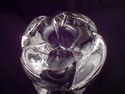 Pair of Heavy Crystal Candle-holders, Footed, Swir