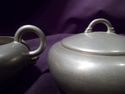 Royal Holland Pewter Set: Tray, Creamer, Lidded Su