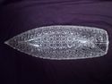 Large 14" Glass Boat/Celery Tray, Early American P