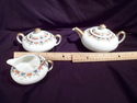 Tea Set, Limoges, Teapot, Sugar, Creamer, Porcelai