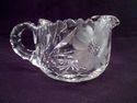 Antique American Brilliant Period Cut Crystal Crea