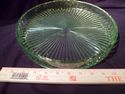 Vaseline Glass Serving Tray, Unusual, Large, Heavy