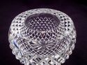 Small Heavy Cut Crystal Bud Vase, Spherical, Hobna