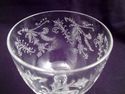 Set of Five Rare Lotus Glass Co. "Vesta" Etched Cr