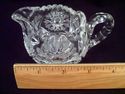 Antique American Brilliant Period Cut Crystal Crea