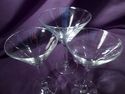 Collection of Three Martini Glasses