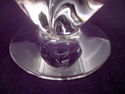 Pair of Heavy Crystal Candle-holders, Footed, Swir