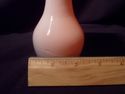 Small Art Glass Vase, Handmade, Deep Orange to Whi