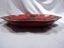 Chinese Octagonal Red Lacquered Wood Bowl, Kwan Te