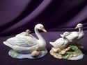 2 Vintage Figurines Of Swans!