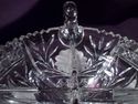 Large Cut Crystal Double-Handled Nut/Candy Dish, F