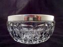 Vintage Small Cut Crystal Bowl, Stamped West Germa