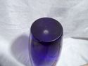 Cobalt Blue Art Glass Vase, Clear Glass, Placed Bu