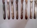 Eight Vintage Silver-Plate Butter Spreader Knives,