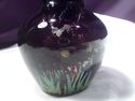 Vase, Small Vintage Bud, Amethyst Glass, Ruffled R