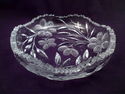 American Brilliant Period Low Bowl, Antique Cut Cr